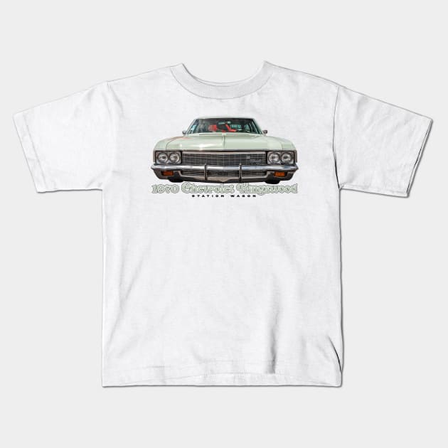 1970 Chevrolet Kingswood Station Wagon Kids T-Shirt by Gestalt Imagery